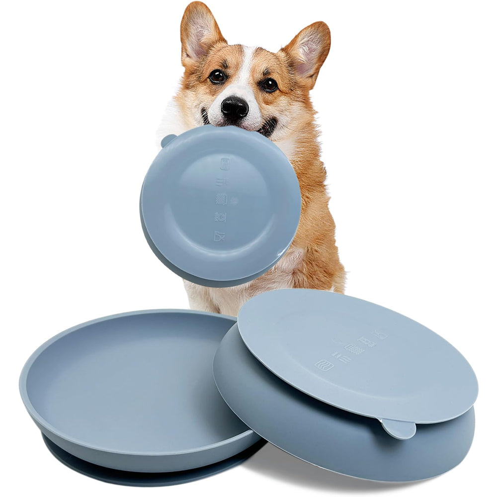 Apatal green round bowl offers a durable, easy-care feeding option for pets.