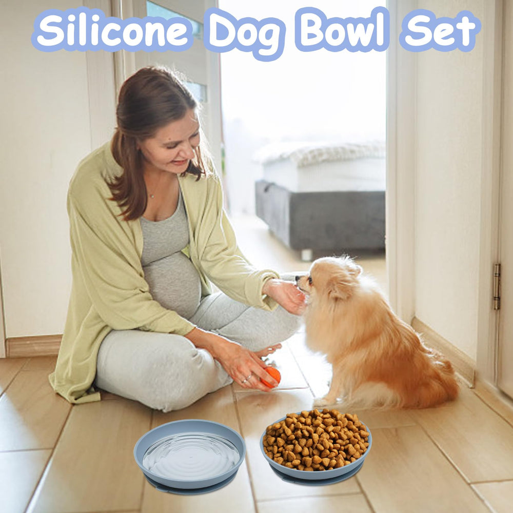 Apatal pink round bowl adds cheerful color to pet mealtimes.