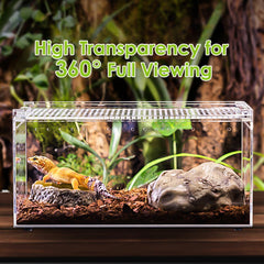 Apatal terrarium ventilation-holes ensure fresh air circulation for healthy enclosure life.