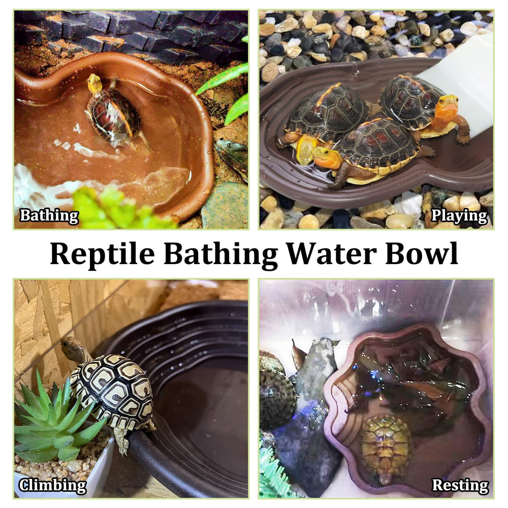 Apatal turtle pond tub offers a large, versatile water bath and feeding area