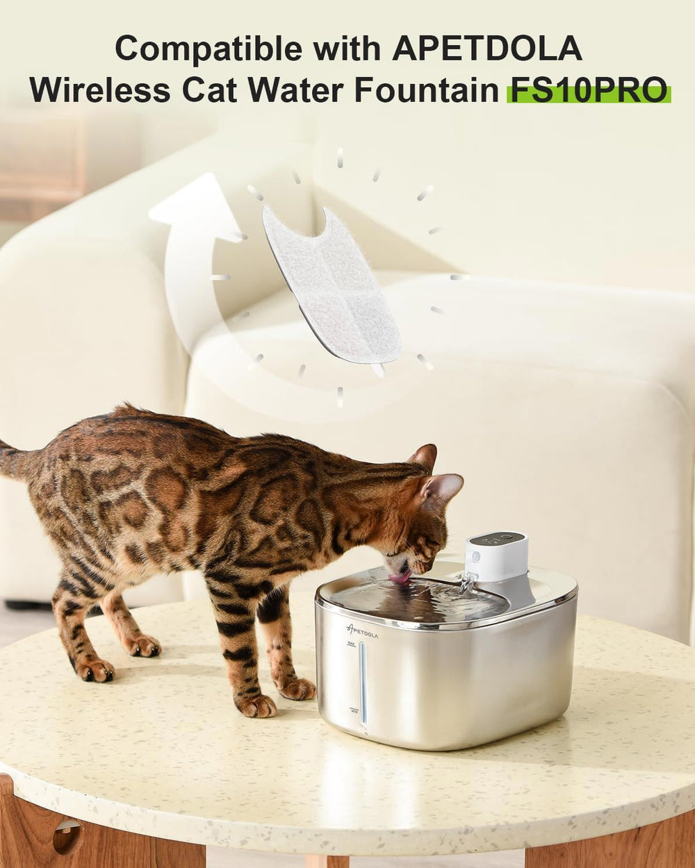 APETDOLA eight-pack filters ensuring consistent filtration for clearer water.