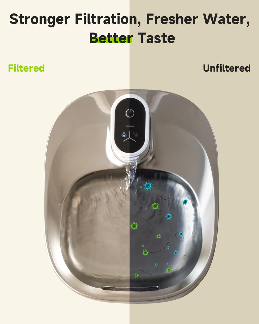 APETDOLA six-layer filter detail highlighting hair and particle removal.