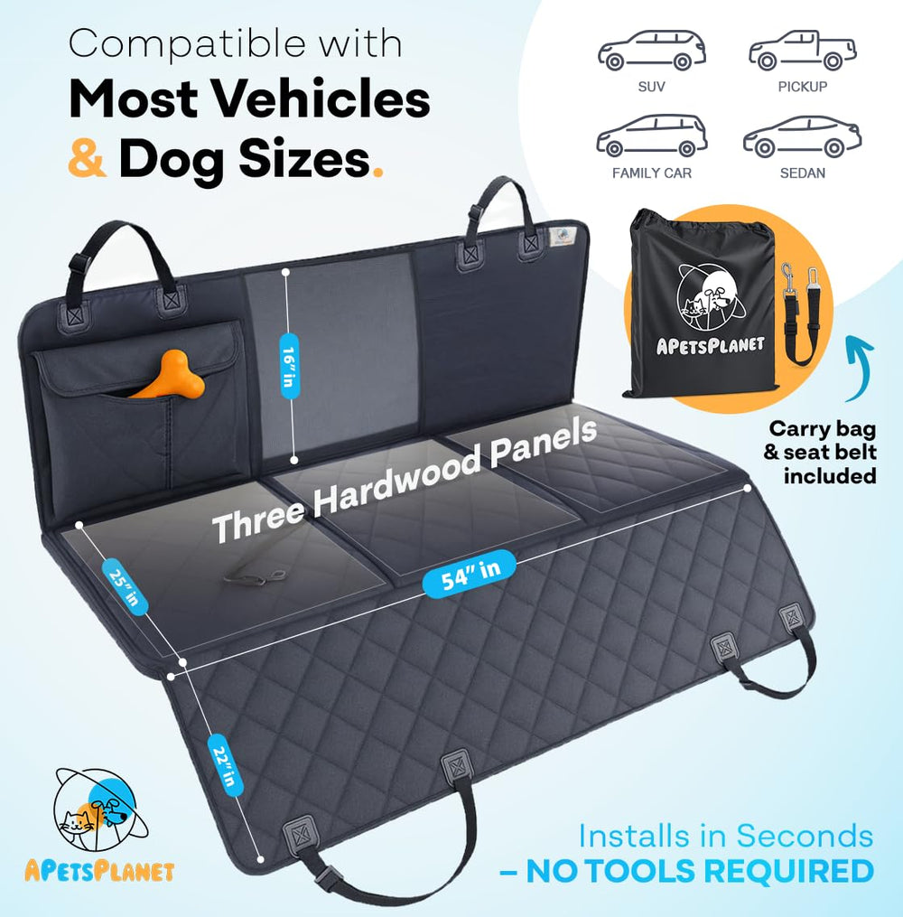 APetsPlanet car interior protection that's waterproof and easy to wipe clean
