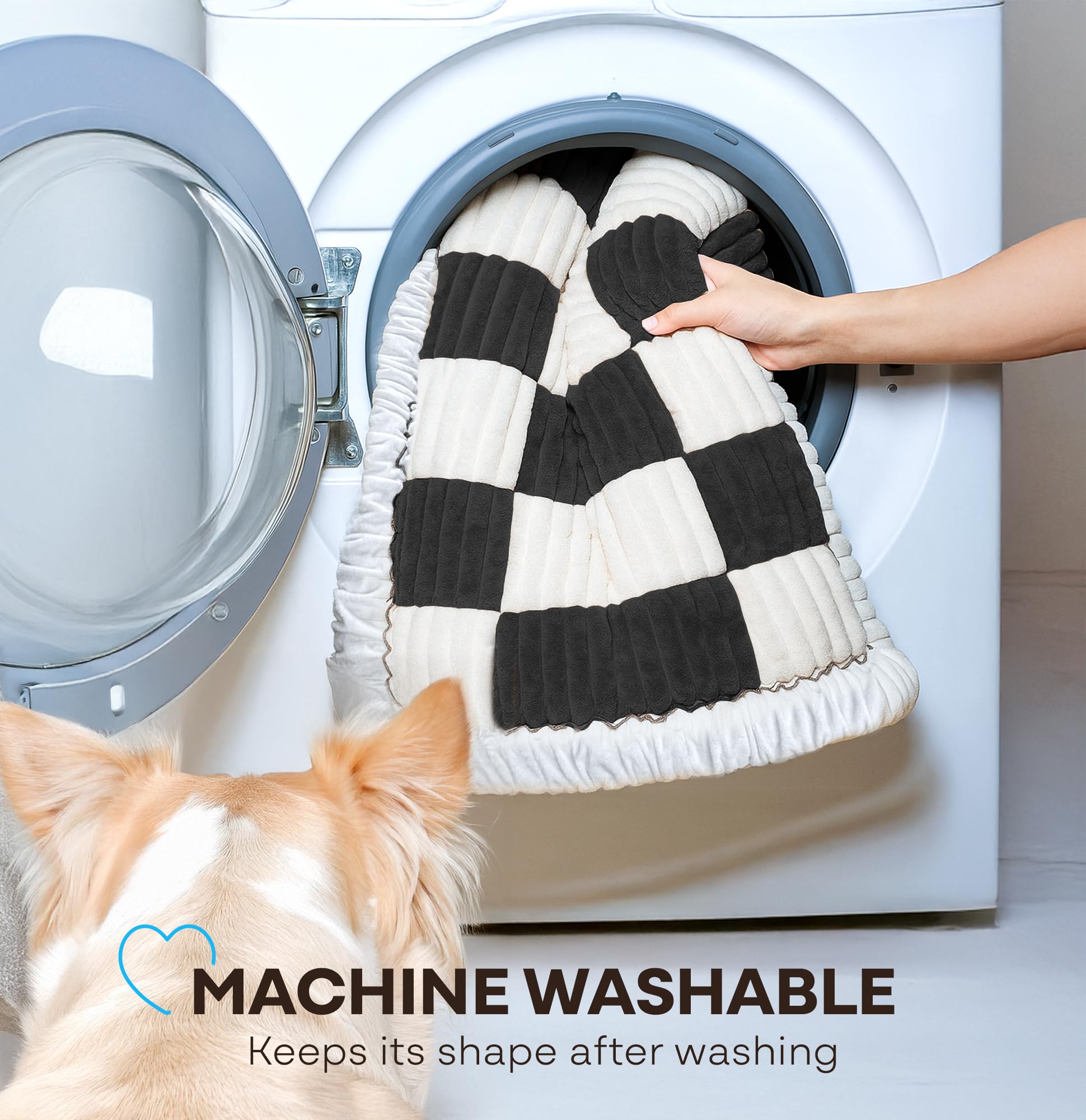 APetsPlanet machine-washable dog bed for quick refresh after trips