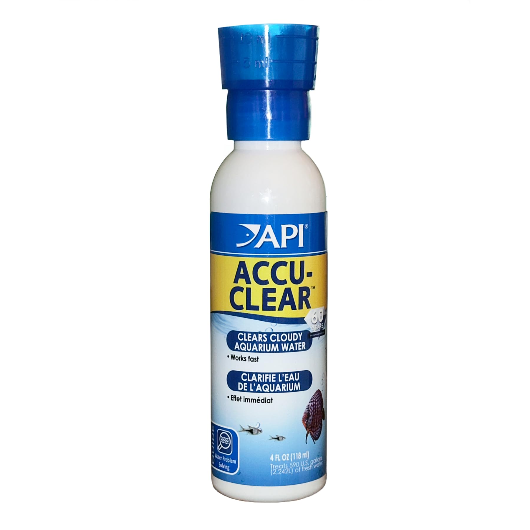 API ACCU-CLEAR bottle front showing easy dosing for freshwater tanks