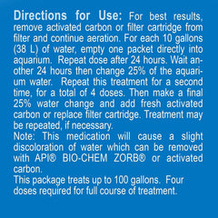 Measuring scoop beside the API Fin & Body Cure pack for precise dosing.