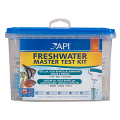 API Freshwater Master Test Kit box with 800 tests for reliable water checks.