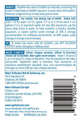 API Goldfish Aquarium Cleaner sludge breakdown reduces sludge for cleaner gravel.