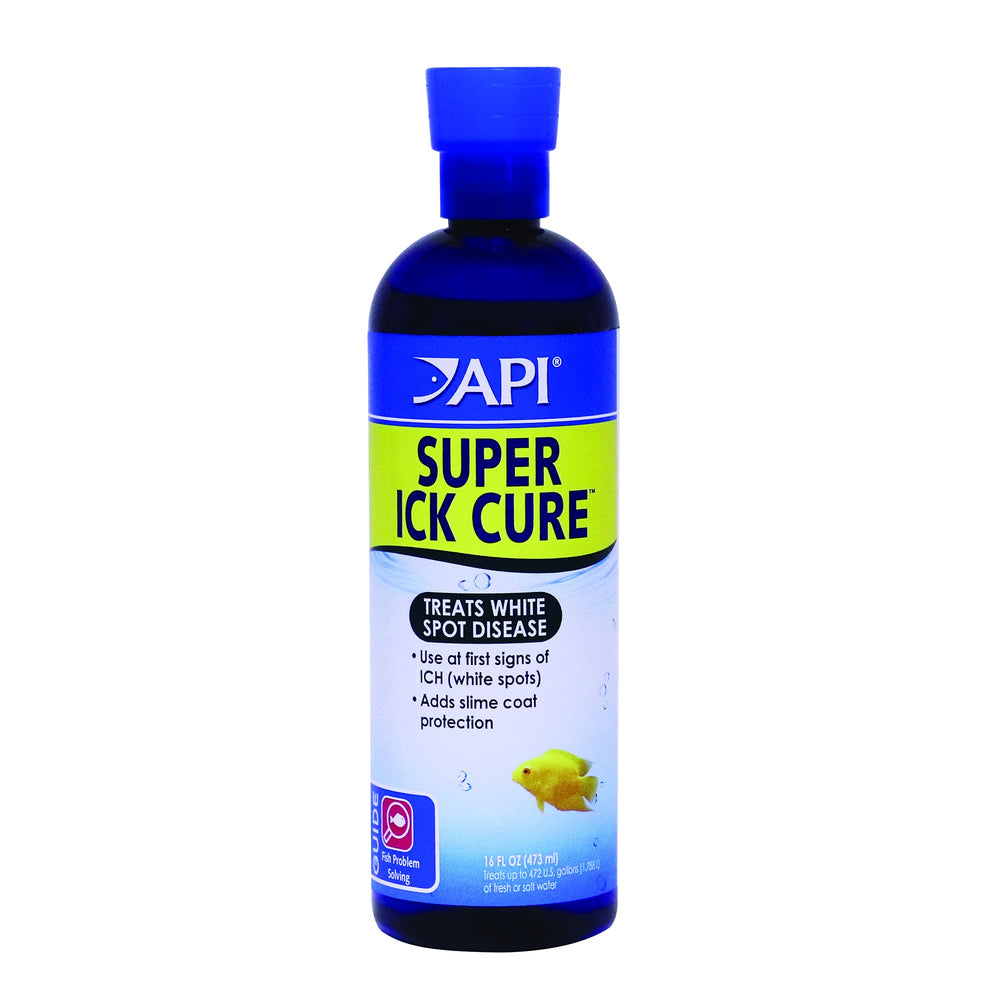 API Liquid Super ICK Cure bottle 16oz ready for quick ich treatment in freshwater and saltwater tanks