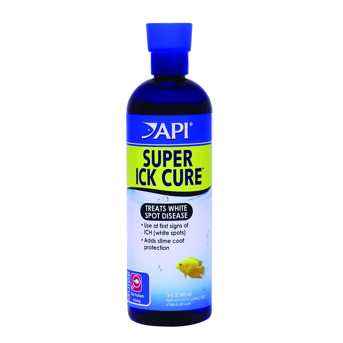 API Liquid Super ICK Cure bottle 16oz ready for quick ich treatment in freshwater and saltwater tanks
