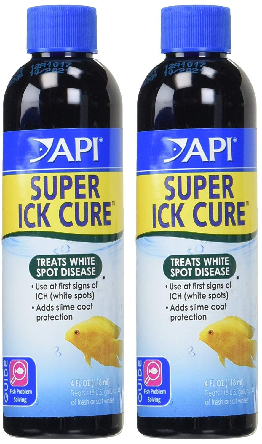 API Liquid Super Ick Cure bottle front view for ich treatment in freshwater or saltwater tanks