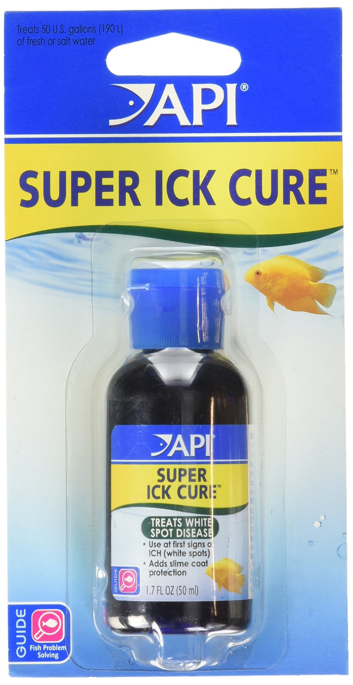API LIQUID SUPER ICK CURE bottle front for quick ich treatment in aquariums.