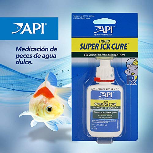 API brand aquarium care products on a store shelf.