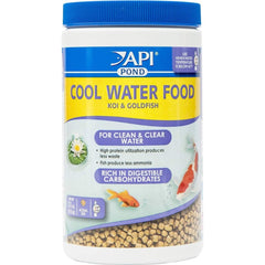 API POND COOL WATER FOOD 11oz container showing easy, mess-free storage