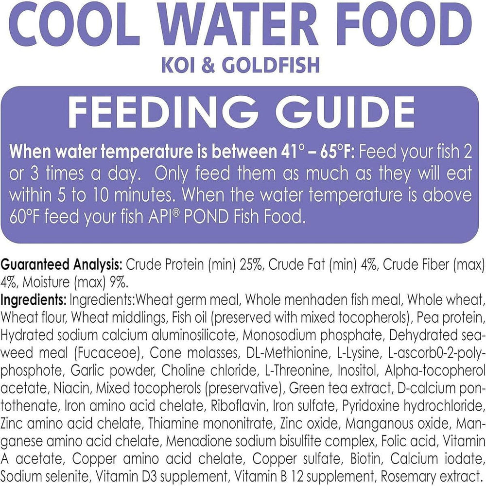 API POND COOL WATER FOOD feeding action delivering precise portions