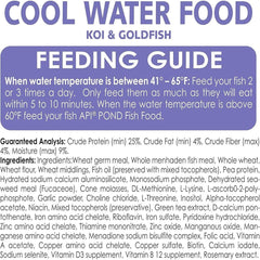 API POND COOL WATER FOOD feeding action delivering precise portions