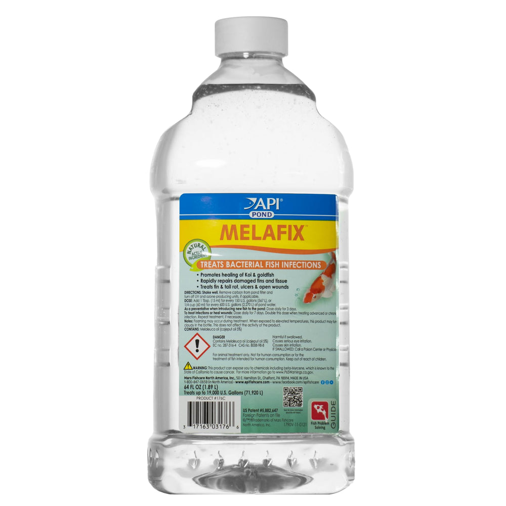 API POND MELAFIX label front highlighting natural tea tree extract