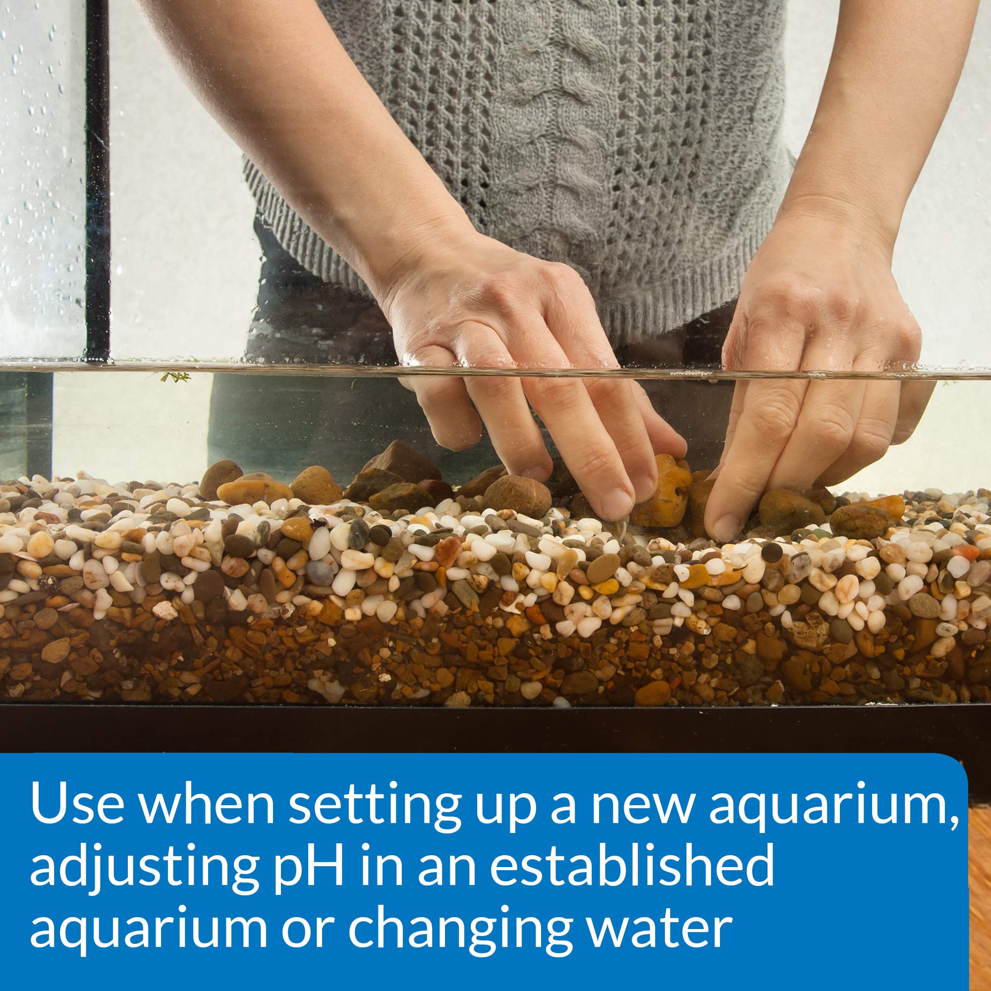 API Proper pH 7.5 jar-front highlights a 260-gram container for convenient at-home water care.