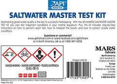 API Saltwater Master Test Kit six liquid bottles enable weekly monitoring