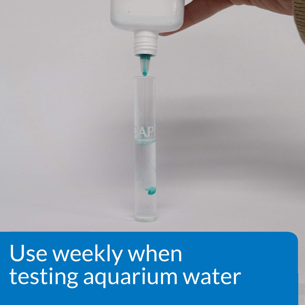 API test tubes compatible with freshwater and saltwater kits for versatile testing.