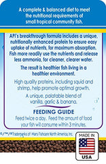 API Tropical Mini Pellets container highlights convenient daily feeding