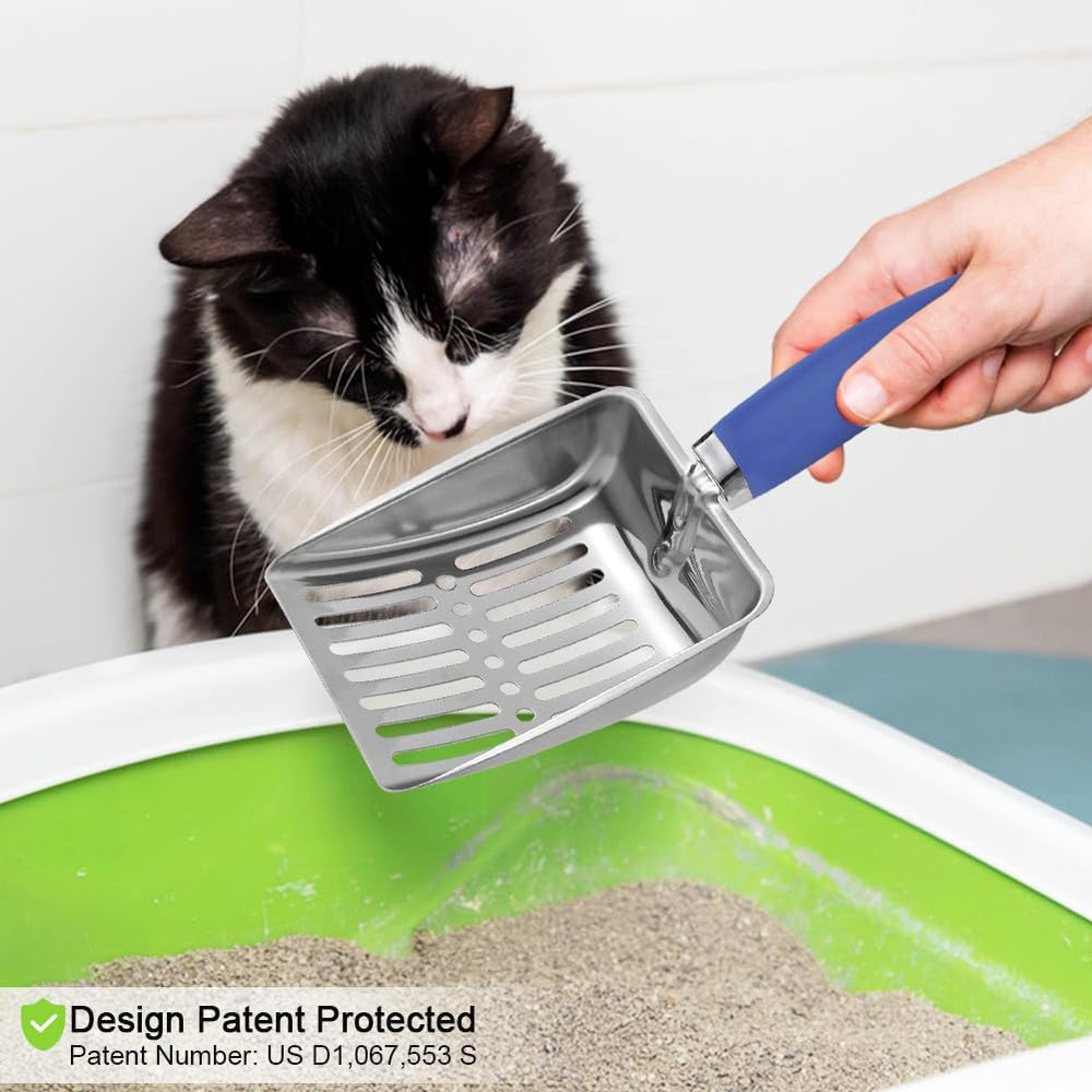 Apidgrowth compact 10-inch length suits most litter boxes for efficient scooping.