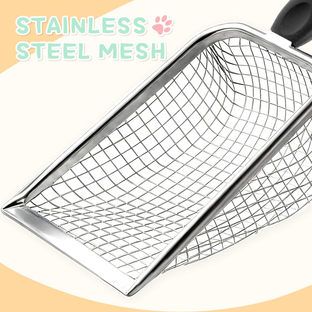 Apidgrowth deep-shovel design catches clumps for quick disposal.