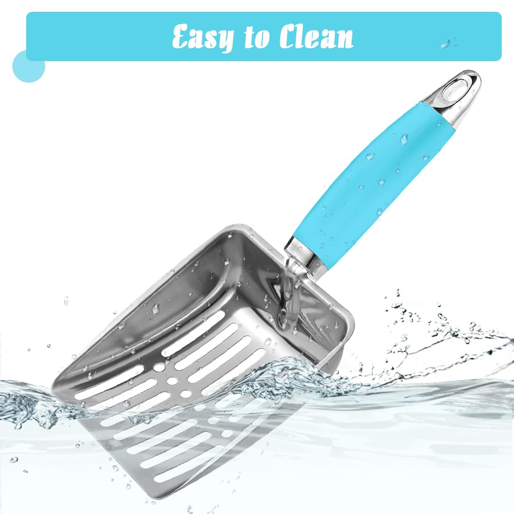 Apidgrowth cat-litter-scoop easy-clean polished surface simplifies maintenance