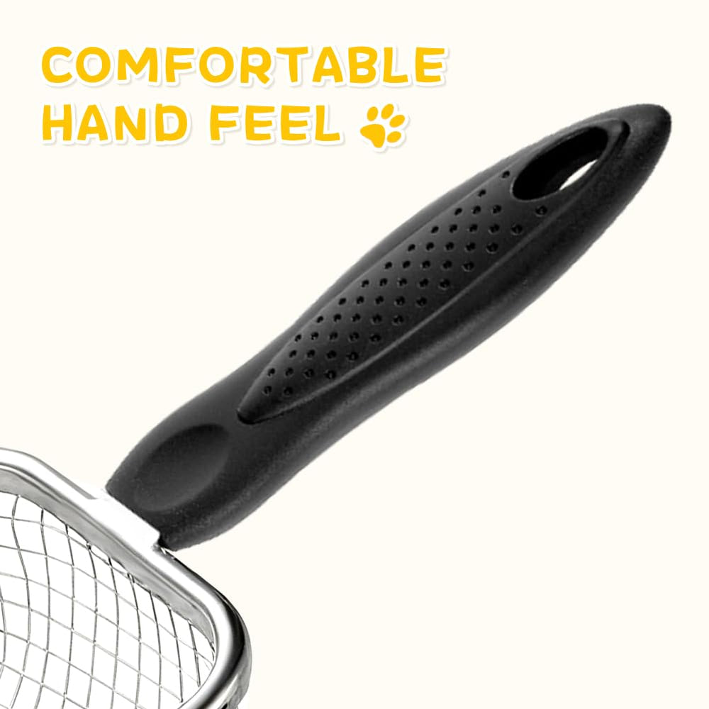 Apidgrowth extended-handle scoop reduces contact with litter and odors.