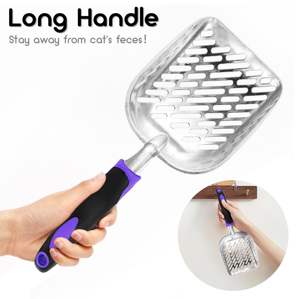 Apidgrowth ergonomic-handle scoop reducing wrist strain during cleanup
