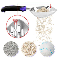 Apidgrowth cat scoop mesh size 11.1in captures large clumps efficiently