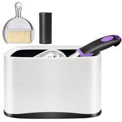 Apidgrowth metal cat litter scoop with holder for durable daily use and easy storage.