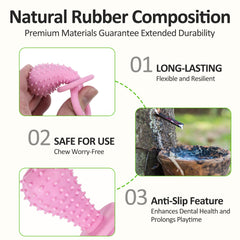 APLZGMG yellow molar clean teeth toy for interactive play