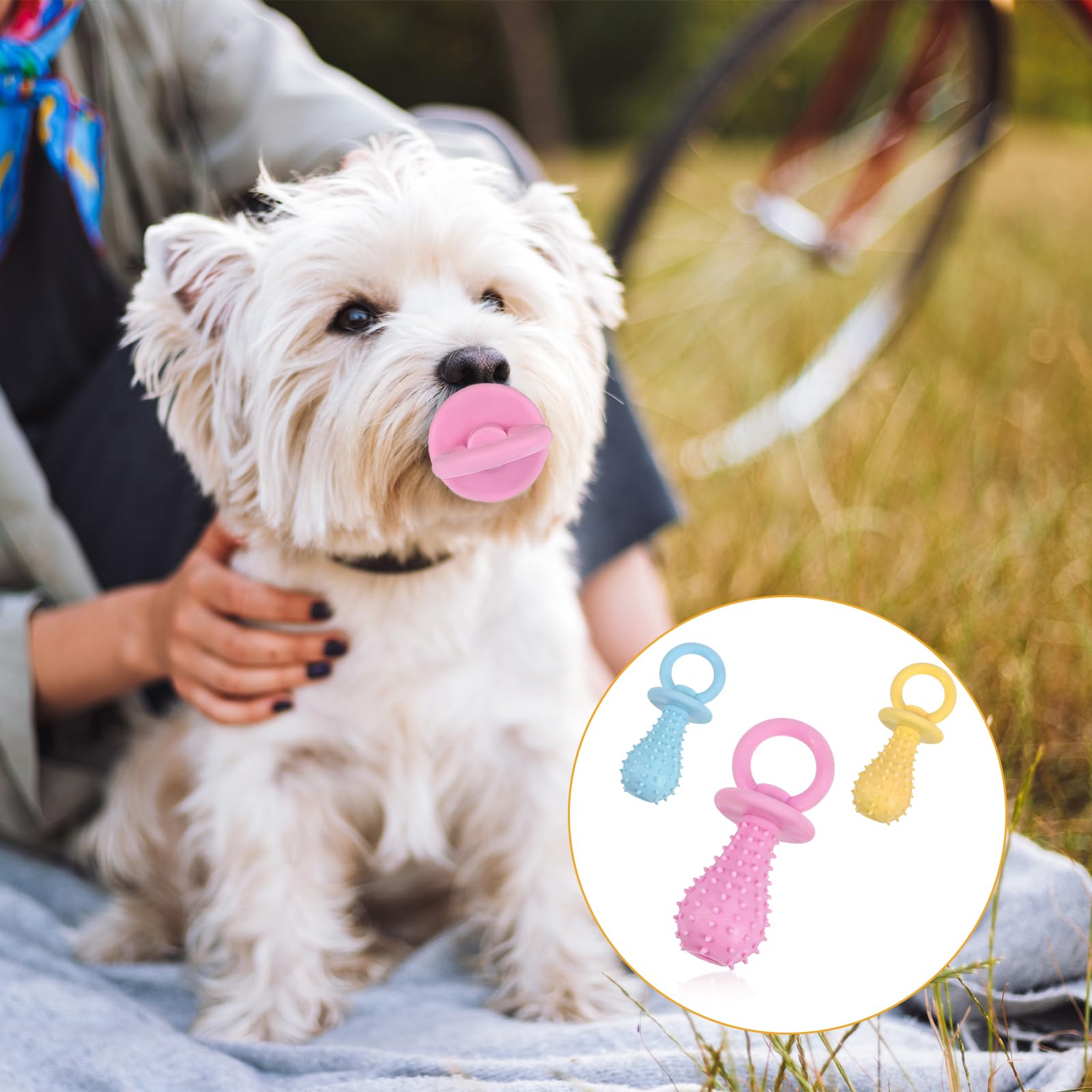 APLZGMG packaging 3pc teething toy with bag packaging for pets