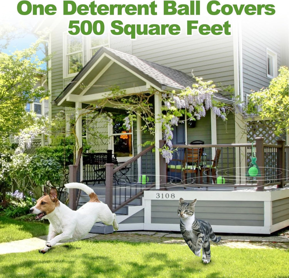 apohen cat repellent outdoor mesh bags image displays five bags for easy hanging