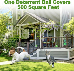 apohen cat repellent outdoor mesh bags image displays five bags for easy hanging