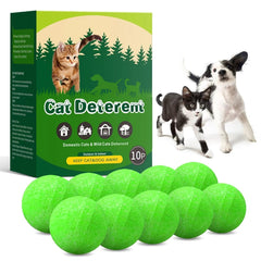 apohen cat repellent outdoor packshot shows 10 deterrent balls ready to guard your yard