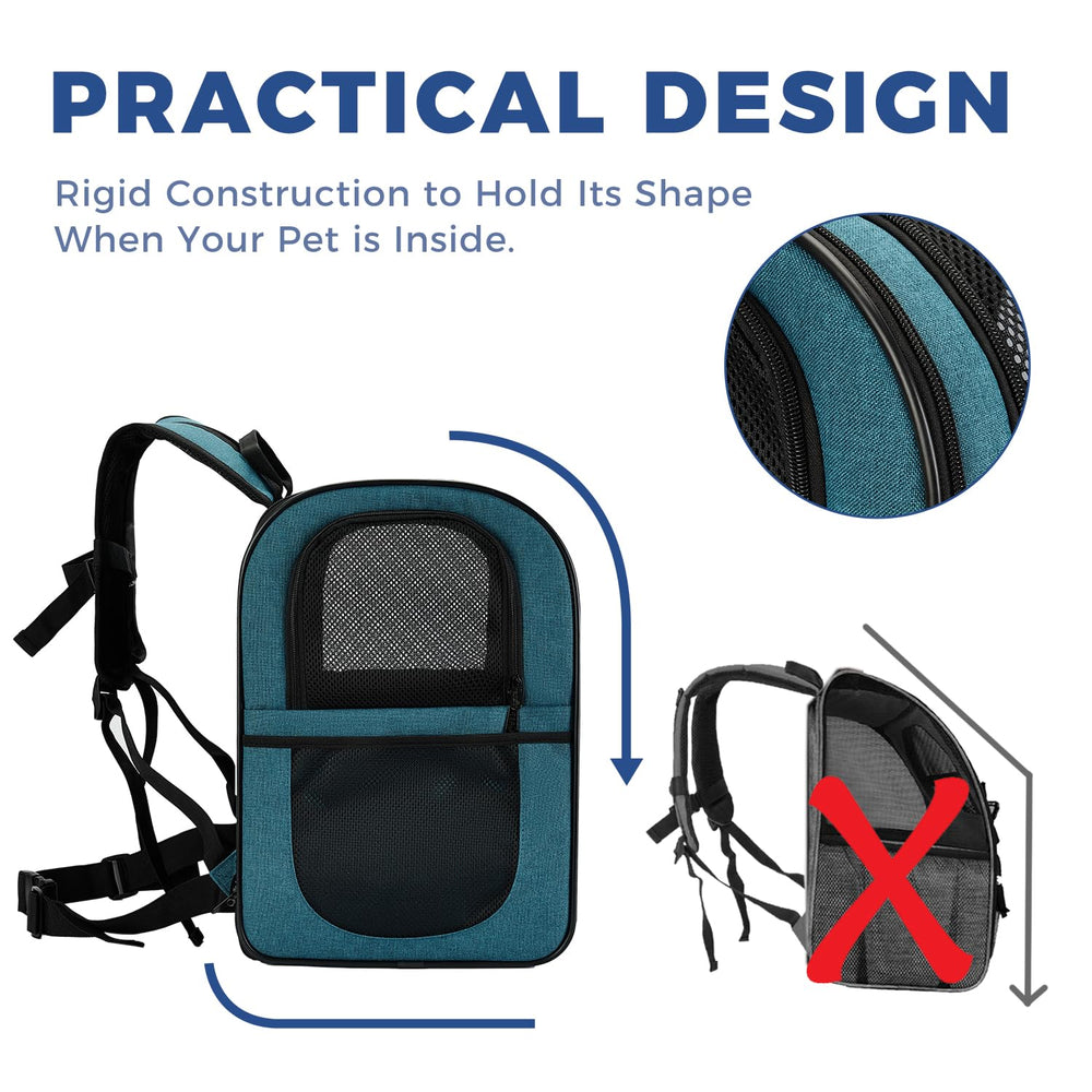 Apollo Walker teal back panel image highlights sturdy support and visibility