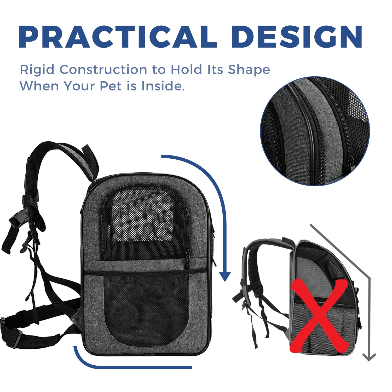 Apollo Walker back panel memory-foam straps highlight comfortable wear on long adventures.