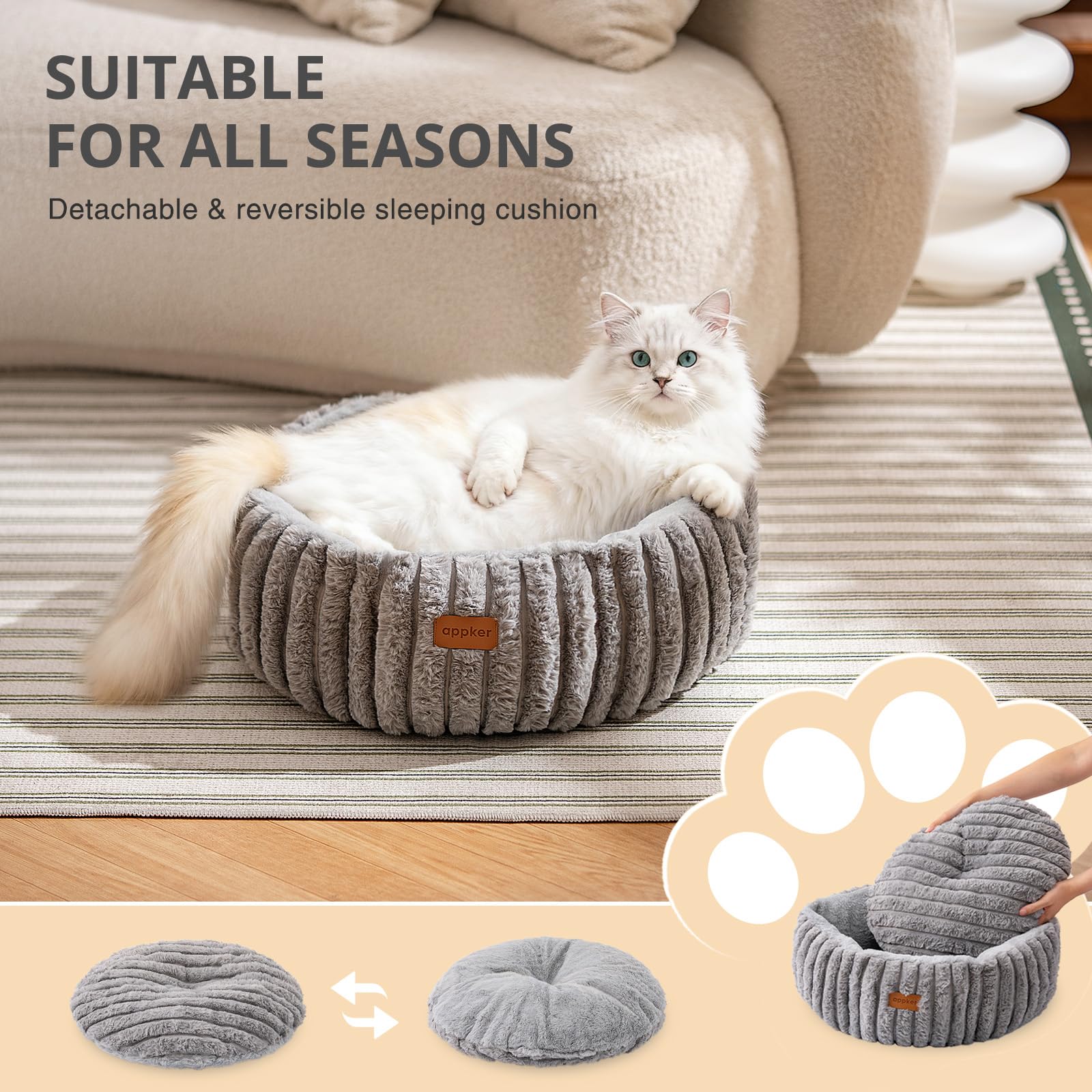 APPKER cat bed indoor cat use suitable for indoor naps