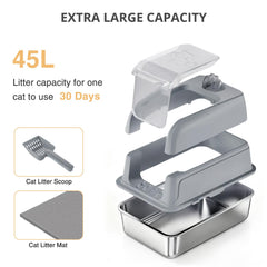 APPKER 120-degree lid open demonstrates easy top-access cleaning