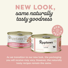 Applaws 24-can pack-tuna-salmon-in-broth shows bulk convenience for busy households.