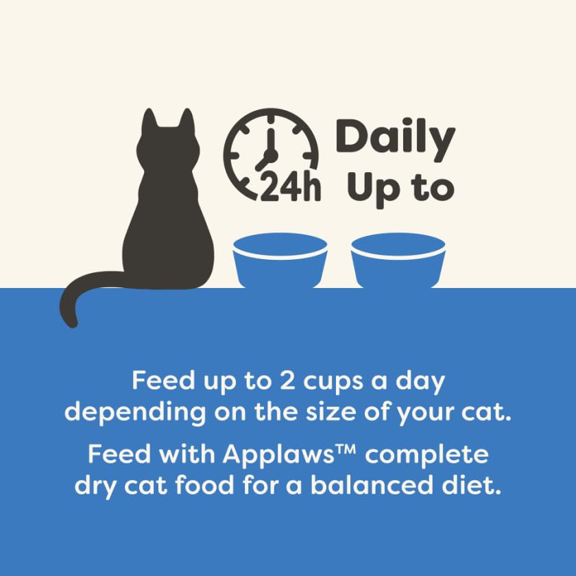 Applaws cat enjoying a meal with broth texture for added moisture and interest
