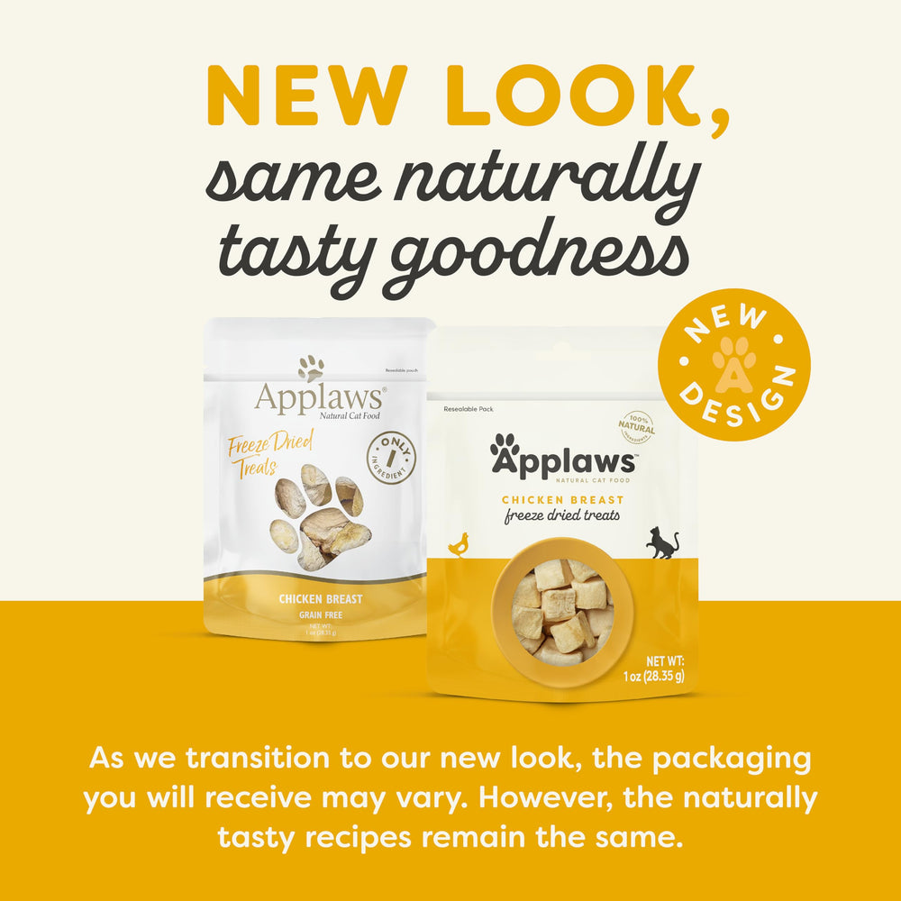 Applaws freeze-dried chicken cat treats close-up highlighting protein quality
