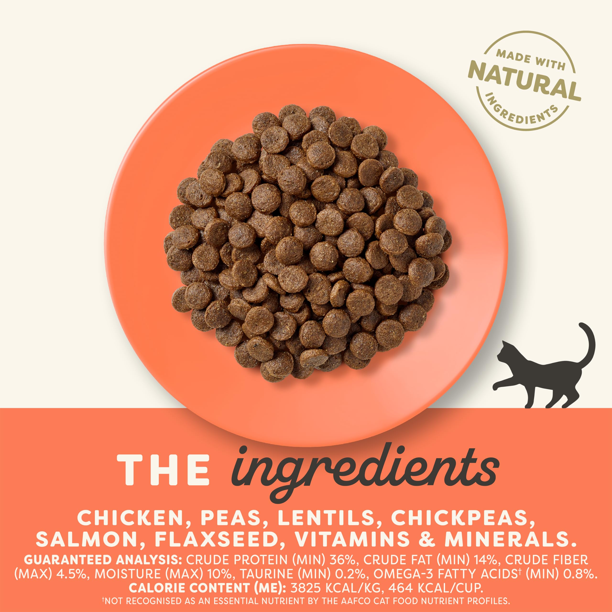 Applaws complete dry cat food grain-free label signaling simple nutrition benefits.