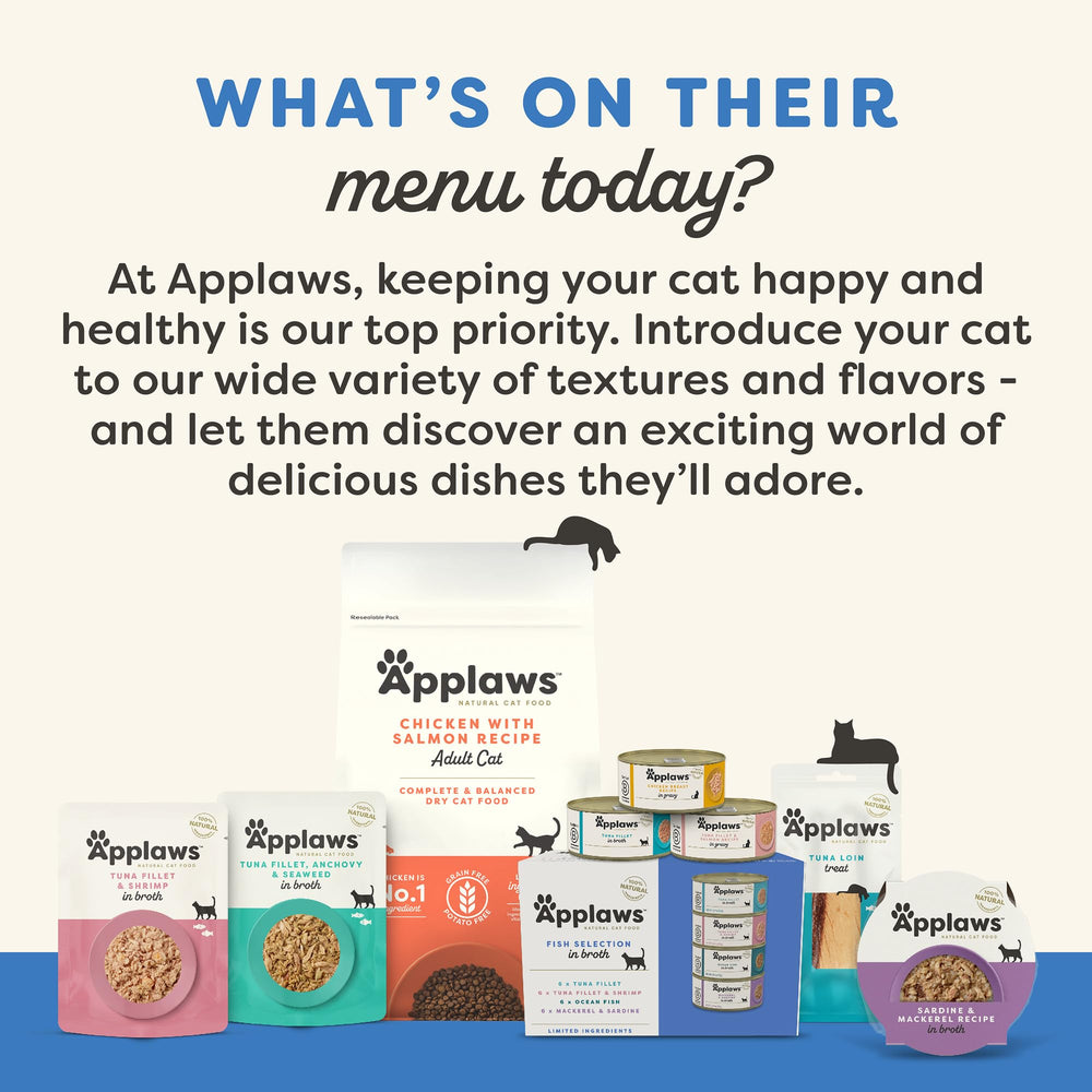 Applaws label closeup emphasizes natural ingredients and absence of artificial additives.