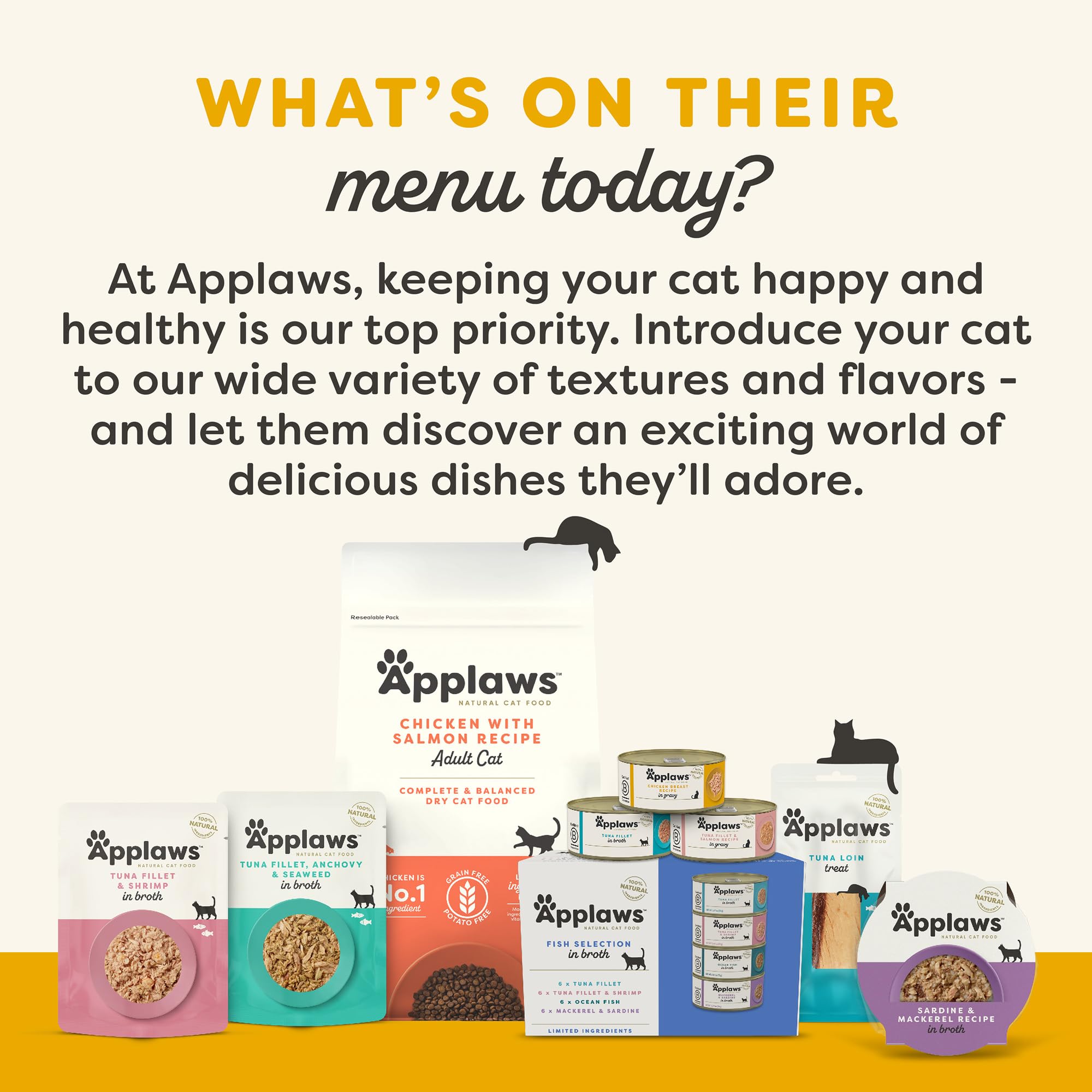 Applaws limited ingredients label communicates simplicity and high-quality natural sourcing.