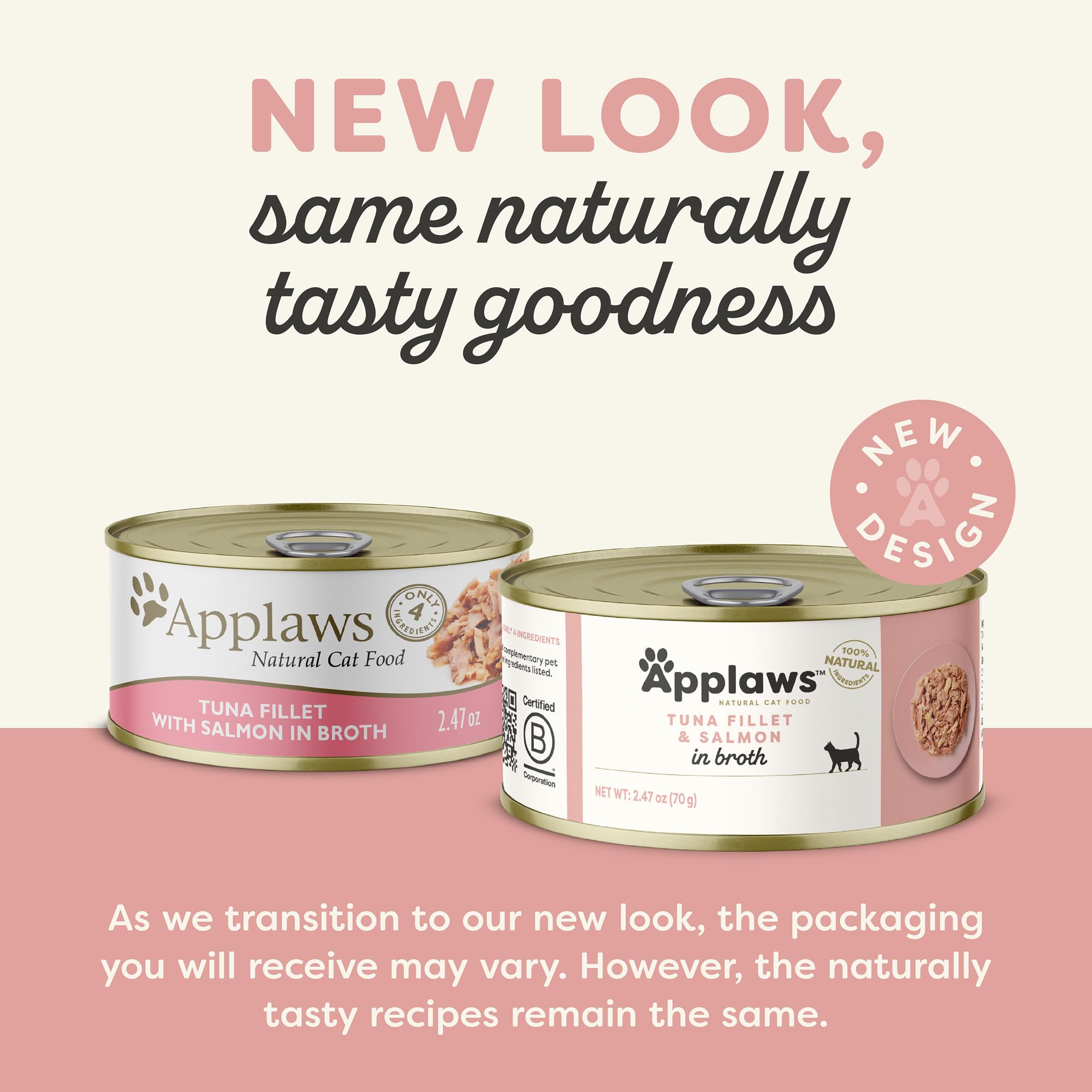 Applaws limited ingredients wet cat food can highlighting simple recipe for sensitive eaters.