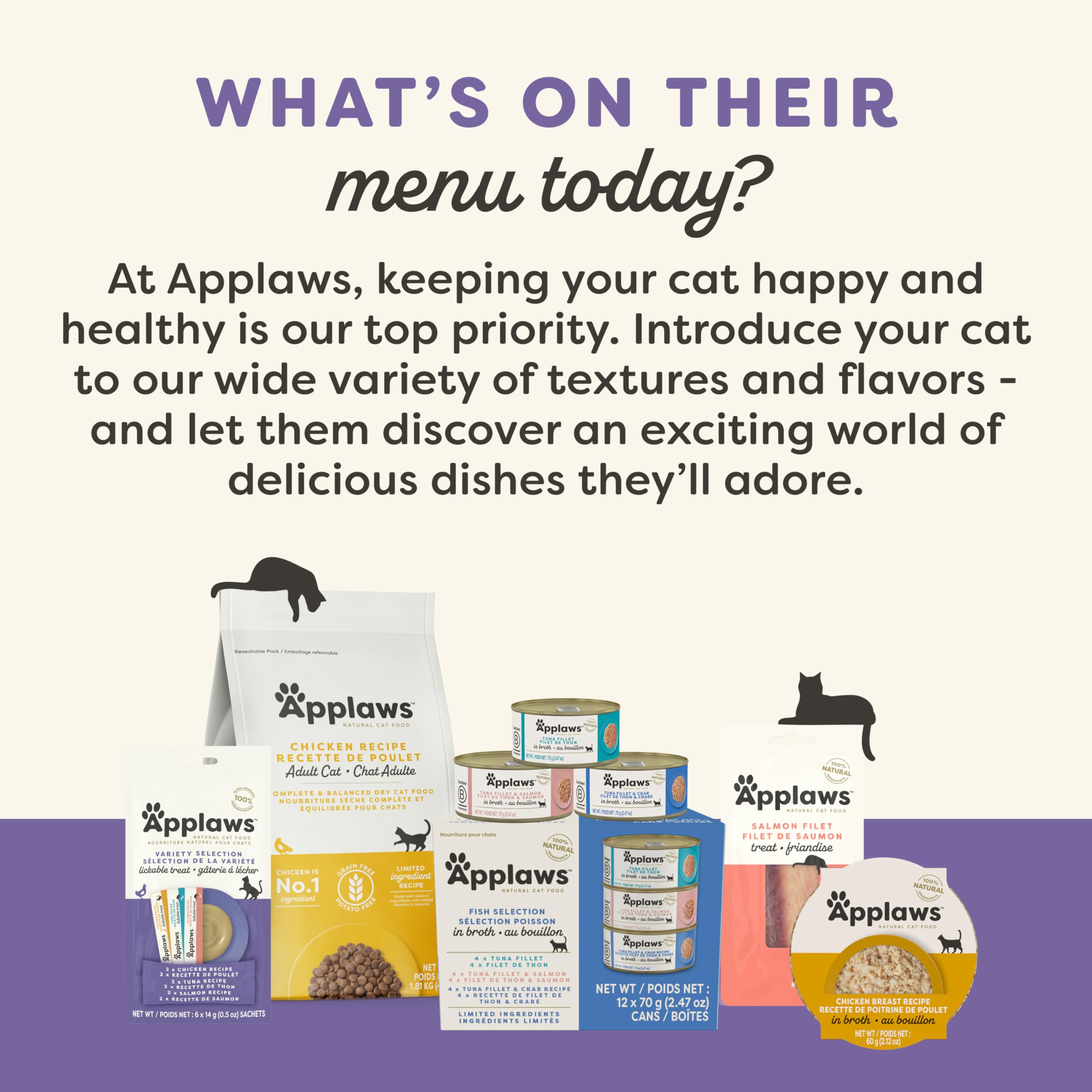 Applaws complementary wet food adds moisture and flavor to dry meals.