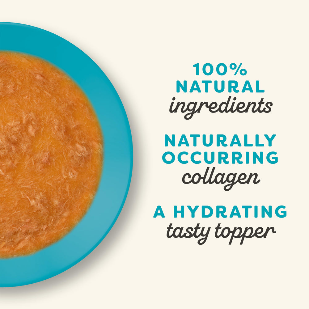 Applaws resealable spout packaging shown, easy portion control for treats.